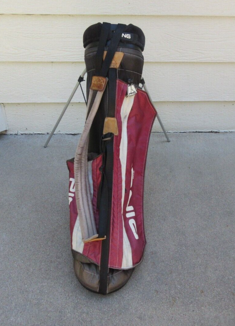 PING Karsten スタンドバッグ Ping Karsten Stand Golf Bag Red Made in USA | eBay