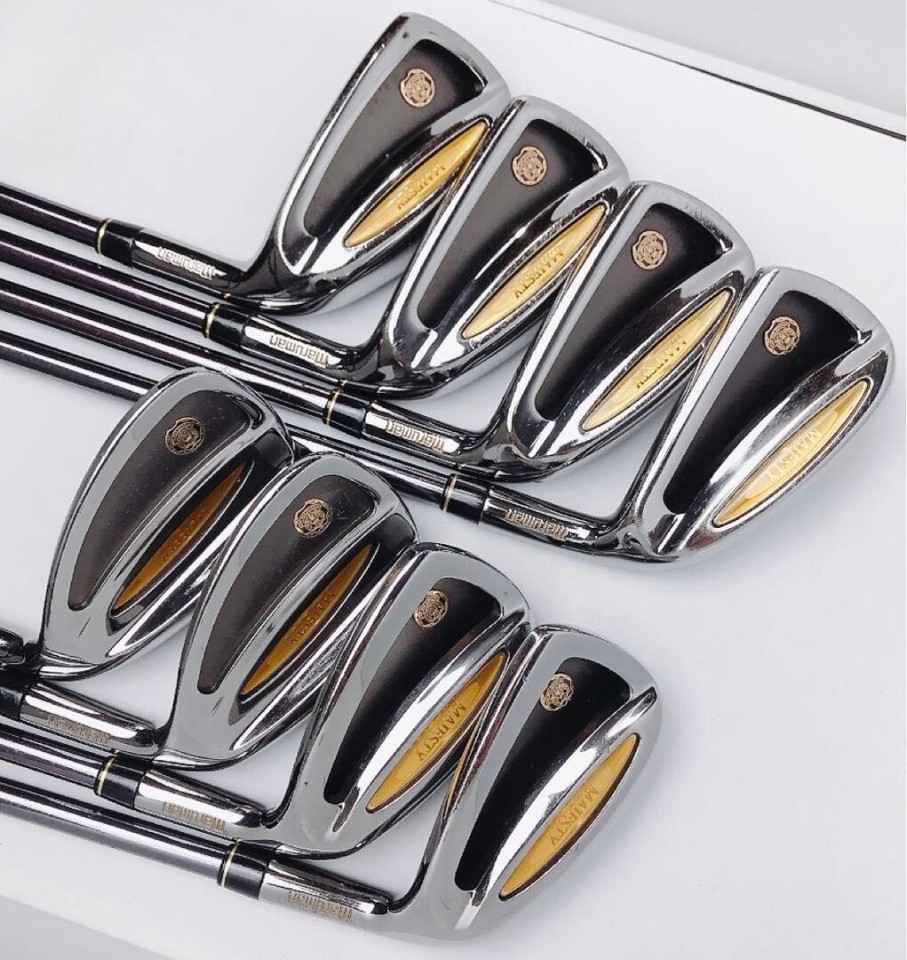 Set De 8 Fers De Golf Maruman Majesty Prestigio Or - Numéros 5 à 9, PW, AW, SW - Flex S - Occasion