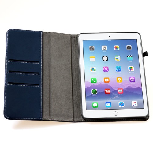 Premium Leder Schutzhülle für Apple iPad 2 3 4 Tablet Tasche Hülle Cover Case - Picture 5 of 12