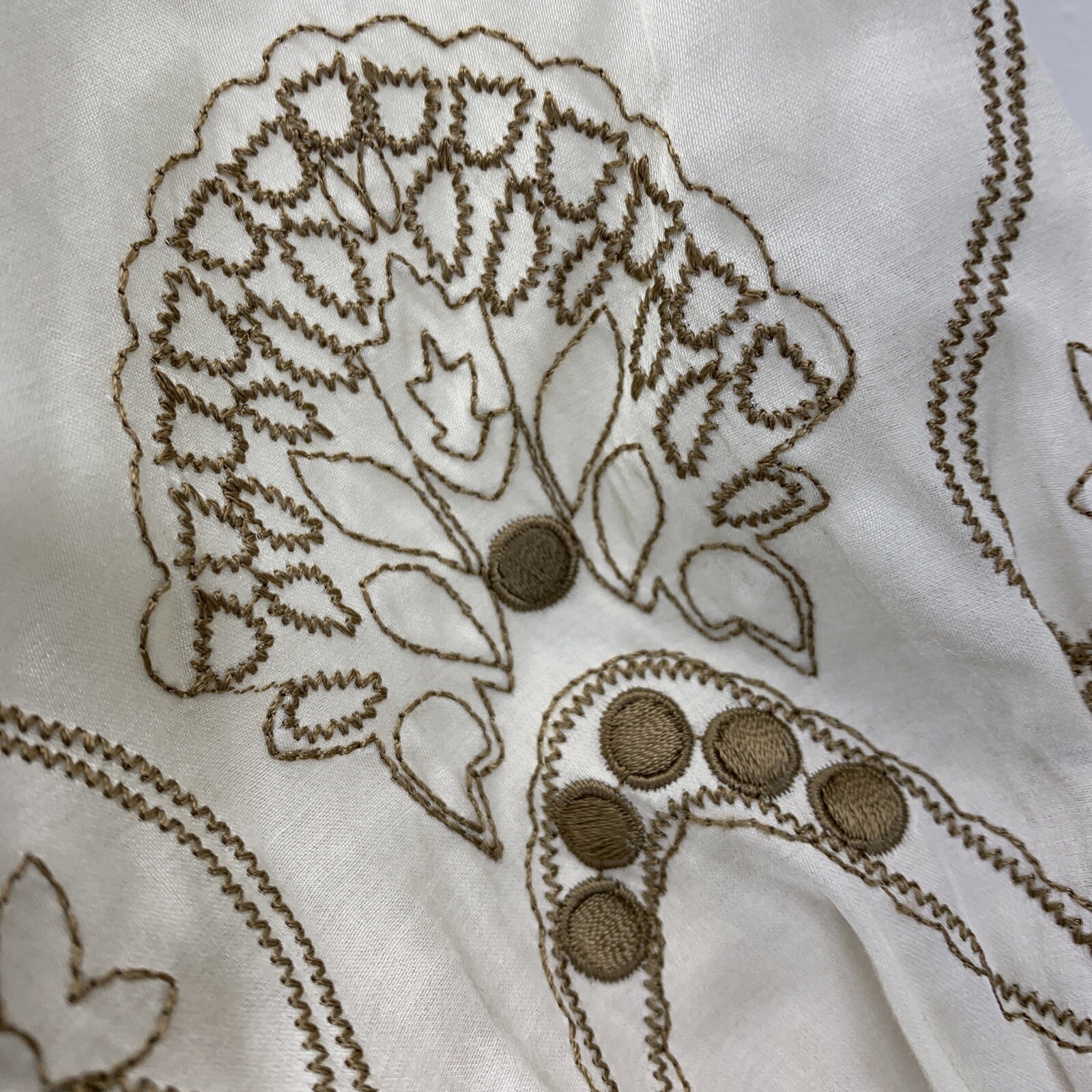 BCBGeneration Womens Medium Blouse Button Up Peas… - image 3