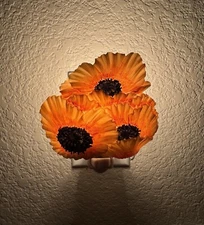 Night Light Cover Plug-in with Beautiful Poppies