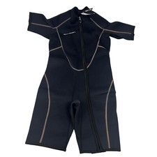 Seaskin Wetsuit Shorty Sea Skin Scuba Diving Suit Full Body XS Men Womens Black