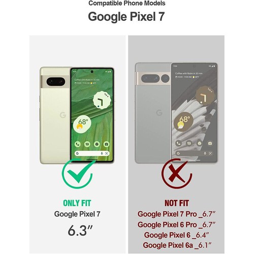 For Google Pixel 7 Case Clear Back Shockproof Cover 360 Full Coverag Green - Picture 6 of 7