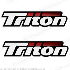 Fits Triton Boat Logo Decals (Set of 2) - Style 2