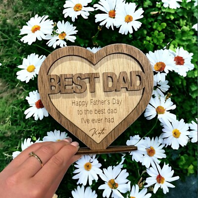 Personalisiertes Vatertagsgeschenk Geschenke für Ihn Papa Opa Sperrholz Andenken