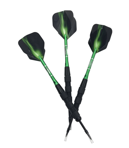 3Pcs Professional Competition Tungsten Hard Darts Steel Barrel Green Tip Shafts - Picture 4 of 7