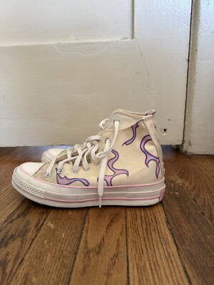 Golf Wang Purple and Pink Flame 70 High Chucks 