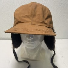 Mens Quilt Lined Warm Winter Hat Size L USA Made