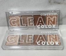Set Of 2-COVERGIRL Clean Fresh Clean Color Eye Shadow, 212 Shimmering Beige.