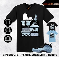 Shirt Match Foamposite One Psychic Blue Sneaker Matching Tee Sneakerhead S Dog