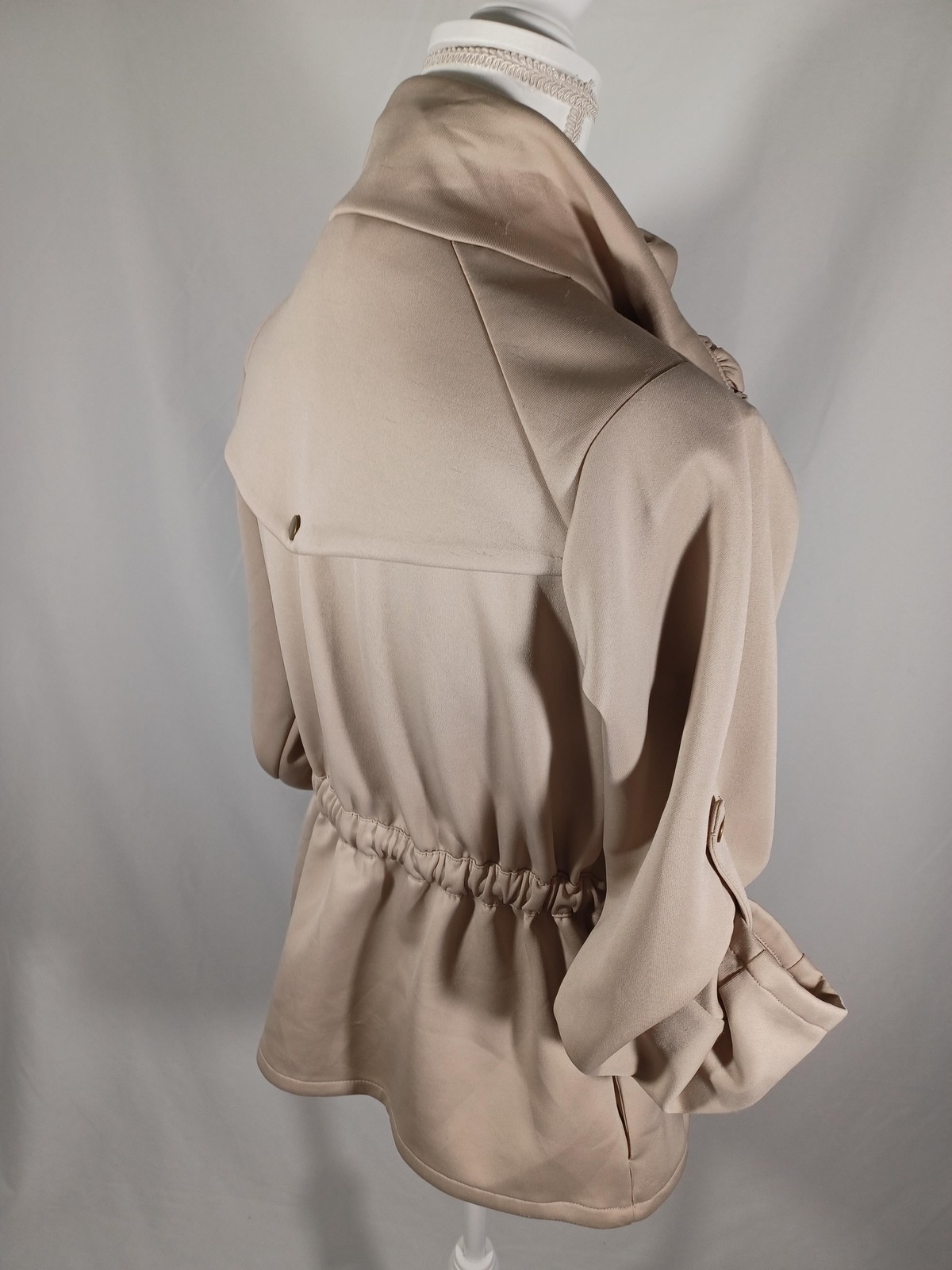 Grace Elements Jacket Womens Small Beige Ruffle C… - image 11