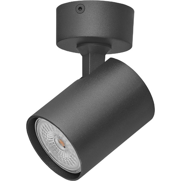Led Deckenleuchte Deckenlampe GU10 Leuchtmittel 3-Stufen Dimmbar 2700K Schwarz-image