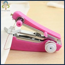 Mini máquina de coser manual portátil 1 pieza operación simple herramientas de costura costura
