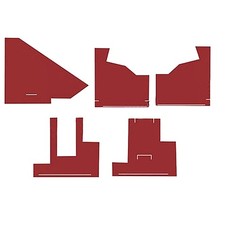 Cw2851 New Tractor Red Cab Kit With Headliner For Agco White 2-105 2-150 2-85