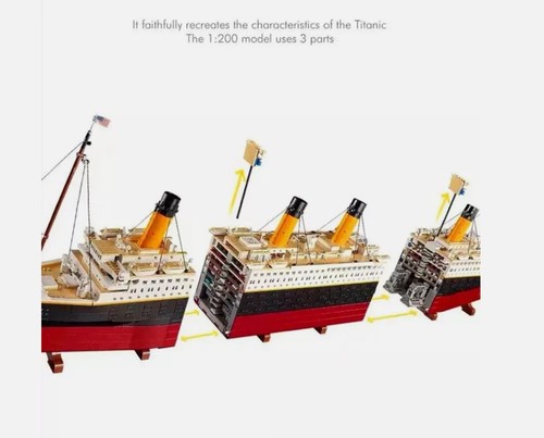 Titanic 10294 Model Building Blocks Toy Gift Set MOC Creator Style 9090pcs - Picture 9 of 16