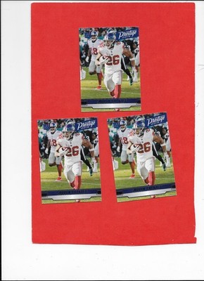 2019 Panini Prestige no1 Saquon Barkley 3 card lot NICE!