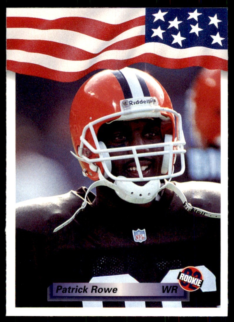 1992 All World Sports Patrick Rowe Rookie Football Cards #42
