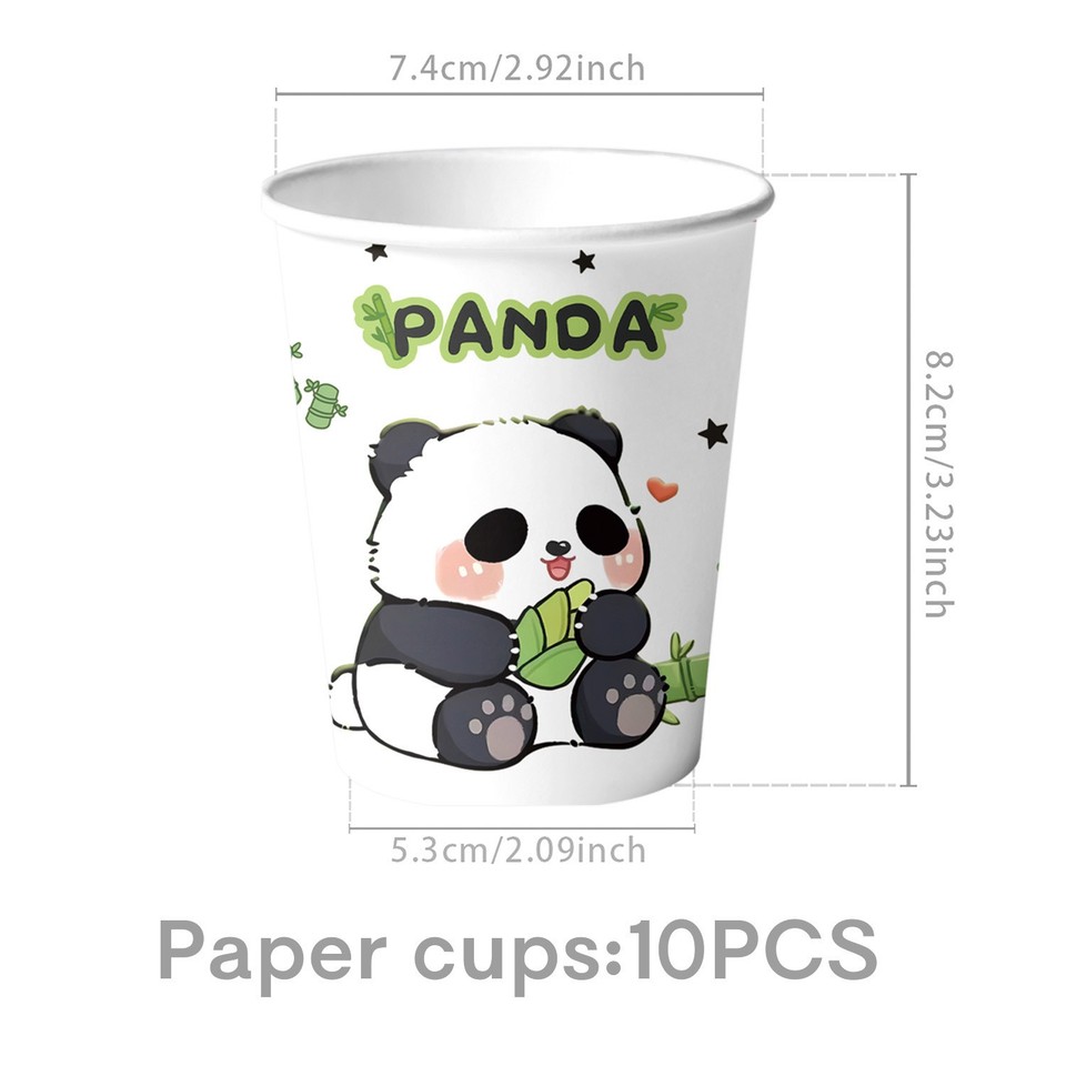Cartoon Panda-Themed Party Tableware Decorations Paper Plates | eBay ...
