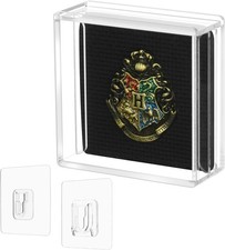 Acrylic Enamel Pin Display Case, Dustproof Pin Collection Display Box for Wall a