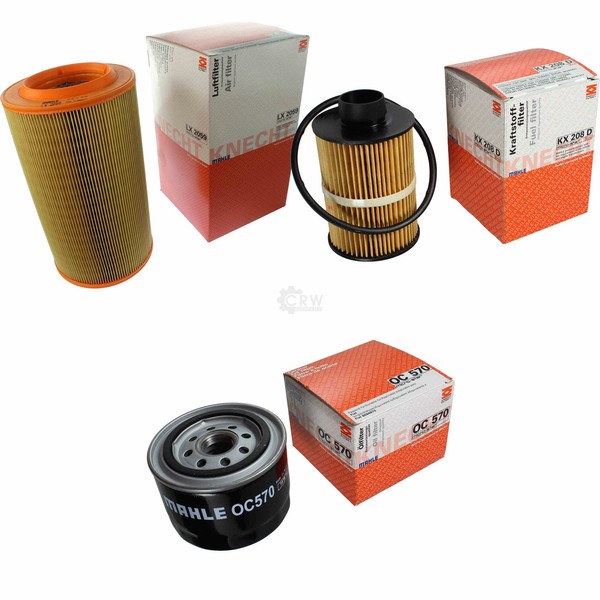 Mahle / Knecht Kraftstofffilter KX 208D Luftfilter LX 2059 ÖLfilter OC 570-image