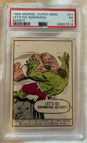Hulk #51 Marvel 1966 Super Heroes card