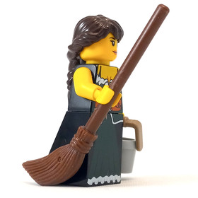 LEGO Castle Peasant Barmaid Minifigure Maiden Kingdoms 7952 D&D Medieval