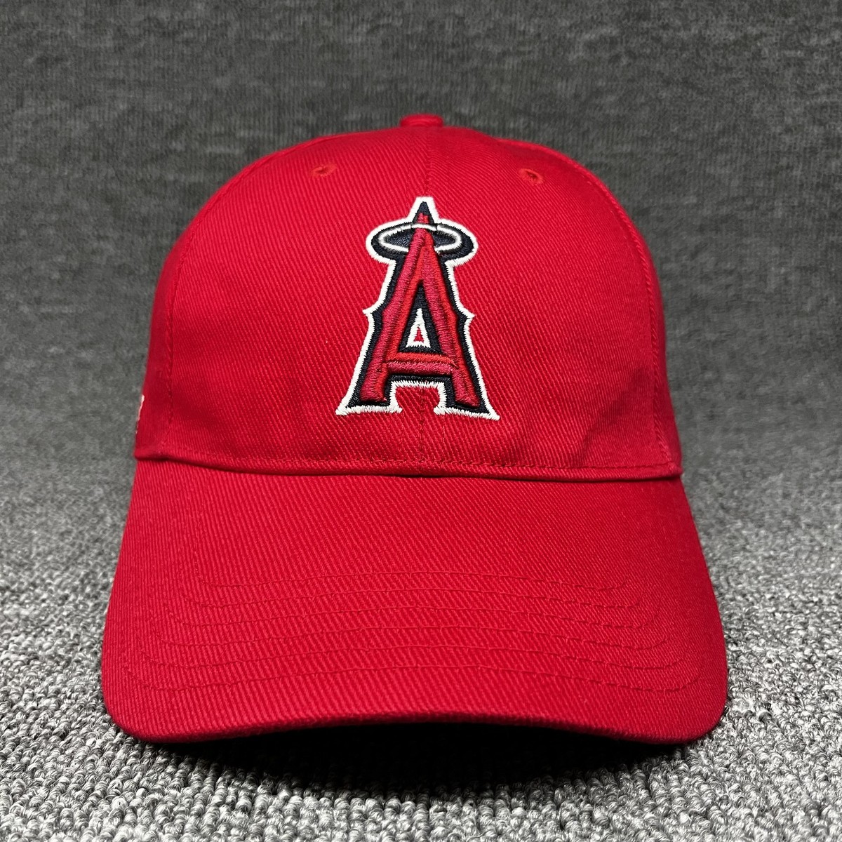 Los Angeles Angels MLB Red Baseball Cap Adjustable Hook & Loop Strapback Hat