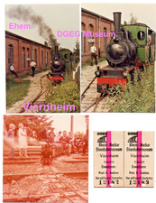Former DGEG Railway Museum Viernheim on 09.09.1979, photos, Edmondson maps