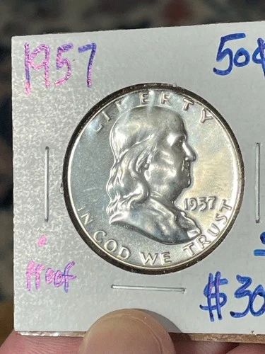 1957 50¢ Proof Franklin Half Dollar