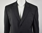 JOS A BANK Charcoal & Black Crosshatch Wool 2-Piece Pleated Suit 44R x 36W — photo 3
