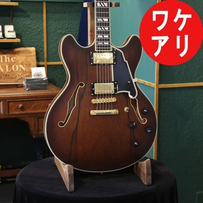 Semi-Hollow Electric Guitar D'Angelico Deluxe DC 2023 Satin Brown Burst Korea