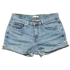 Vtg Levis 515 Shorts Womens 8 31 Blue Denim Pockets Light Wash Outdoors Cut Off