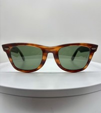 Vintage B L 5022 Ray Ban Tortoise Wayfarer Sunglasses Unisex 50mm