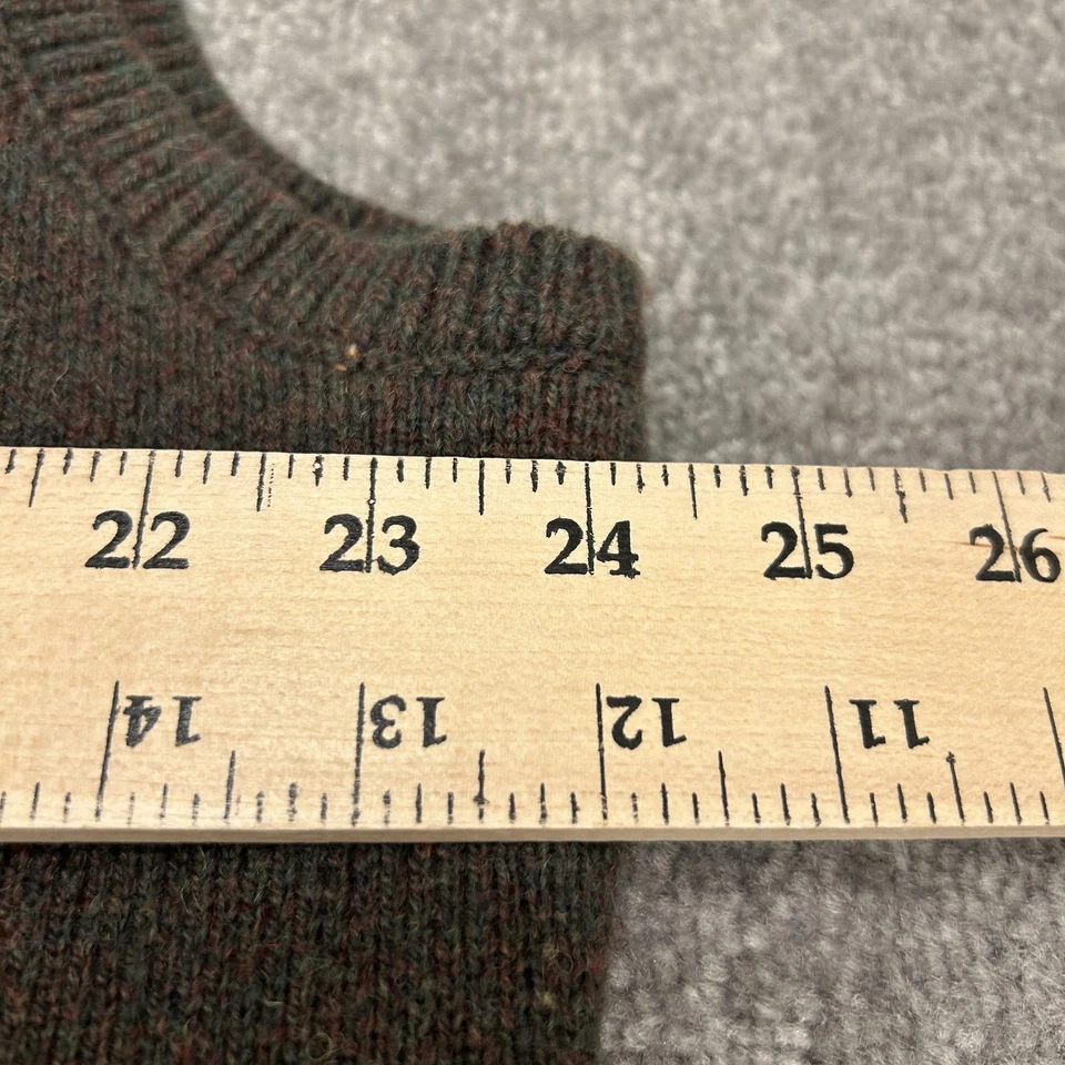 Pendleton Vest Mens 2XL Green Washable Wool Full Zip Pockets Knit Mock Neck - Image 4 of 4