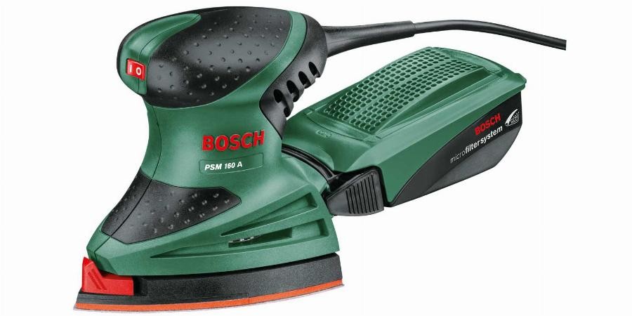 Ponceuse Bosch PSM 160 A compacte pour decaper sans poussiere