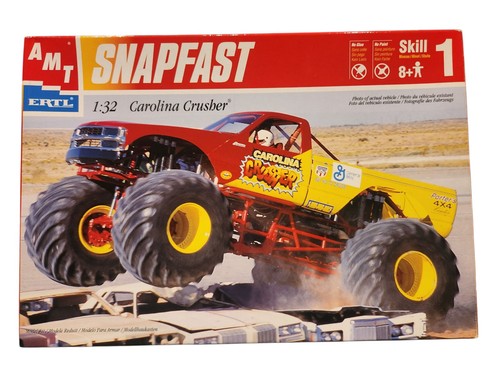 AMT ERTL SNAPFAST CAROLINA CRUSHER MONSTER TRUCK Model Kit 1:32 New ...