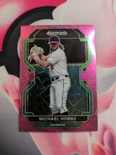 2022 Panini Prizm Draft Picks - Michael Hobbs #PDP220 Neon Pink Velocity Prizm