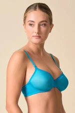 Gossard Glossies Atomic Blue Sheer Bra NWT Women's Transparent Lingerie 6271 ATB
