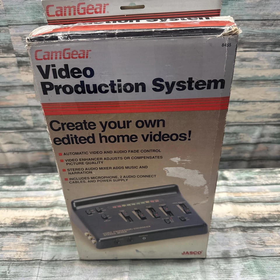 Controles de áudio e vídeo vintage Jasco CamGear sistema de produção de vídeo aprimorador #8455 - Imagem 3 de 4