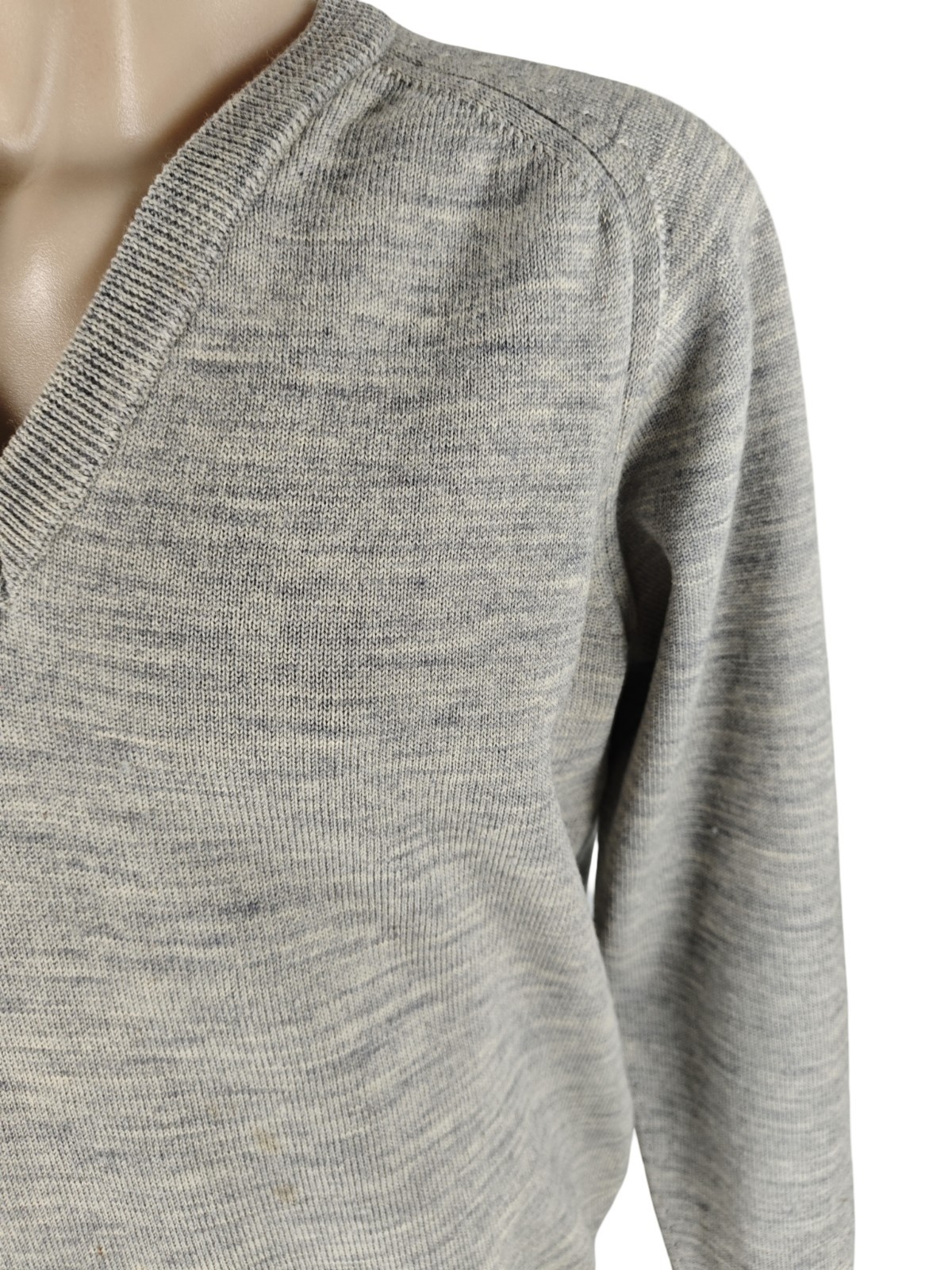 JB&S Vintage Pure New Wool Jumper Women's Size 18 Grey Top Sweater Pullover image 2