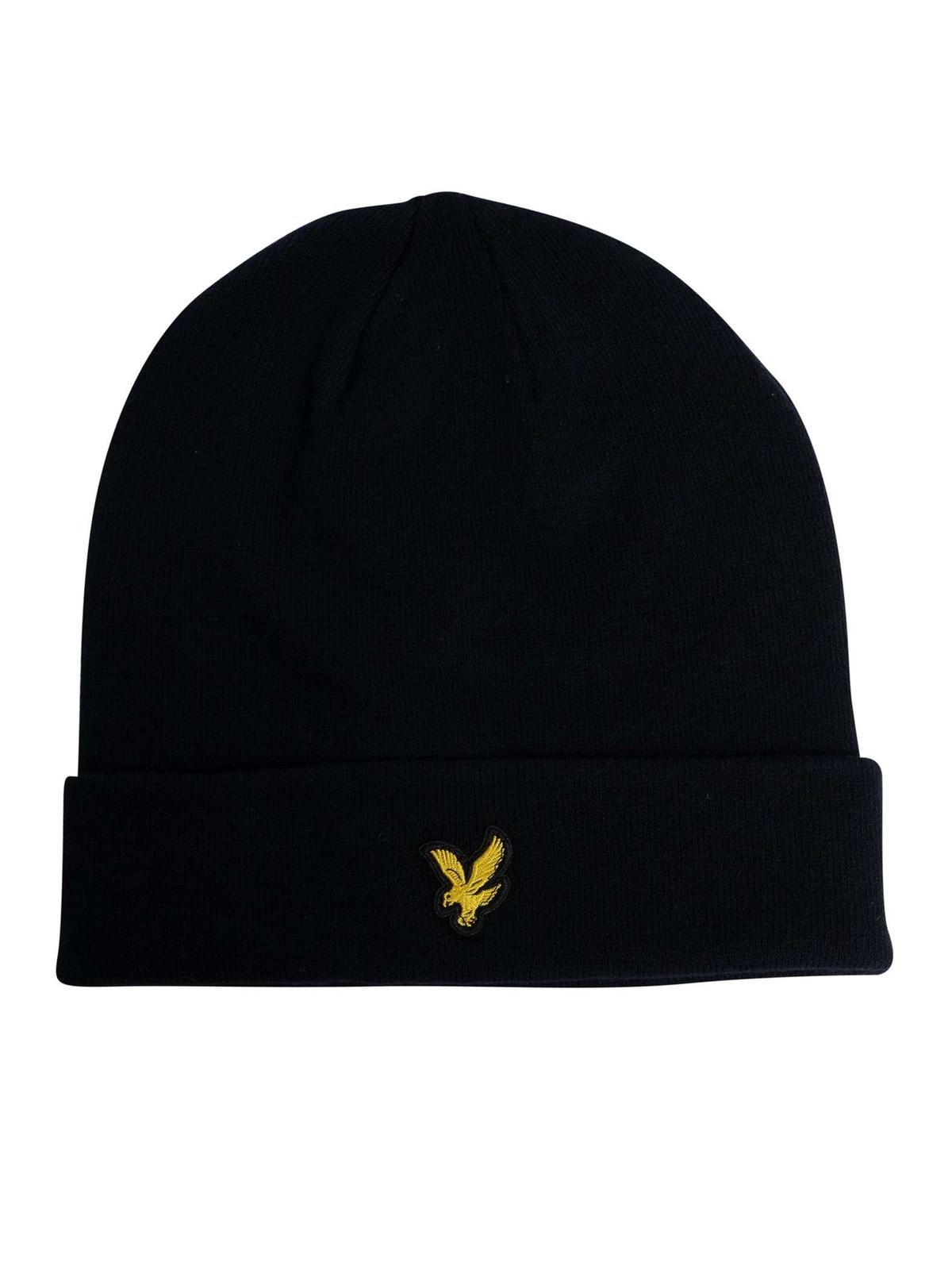 Lyle & Scott Dark Merino Beanie Hat Navy - One Size - Image 2