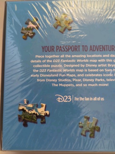 D23 Esclusiva Mappa Mondi Fantastici Puzzle 1000 Pezzi Edizione Limitata - Foto 7 di 14