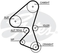 Courroie de distribution Peugeot 2008