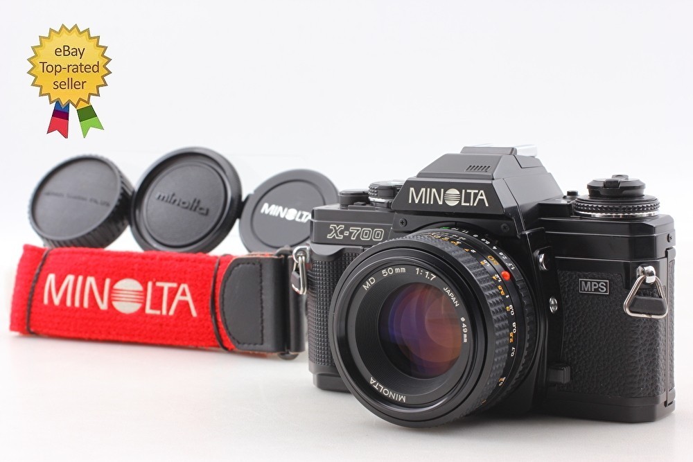 【MINT w/ Strap】 Minolta New X-700 SLR Camera New MD 50mm F1.7 Lens From...
