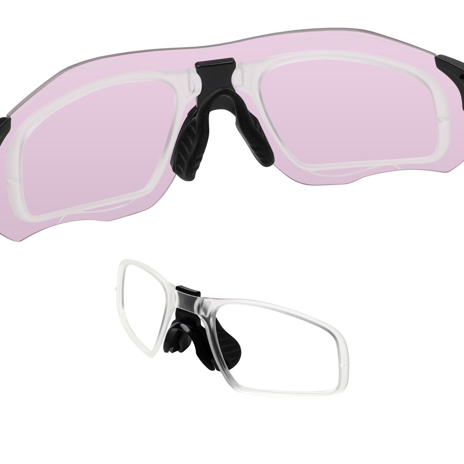 Insert Clip-on Adaptor Lens Carrier + Nose Pad for Oakley EVZero Ascend OO9453 image 4