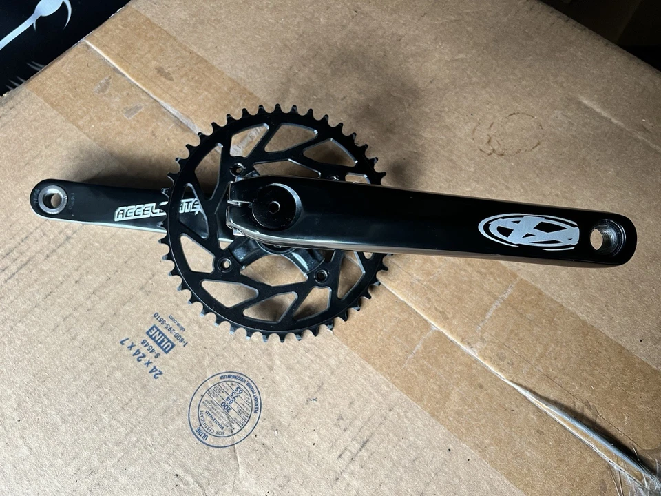 Answer BMX Accelerater Pro Crank 180mm (Black) w/ Answer chain ring 44t USED - Image 3 of 4