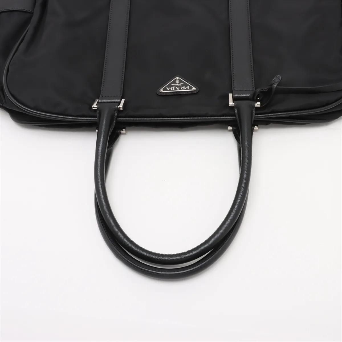 Prada Tessuto nylon x leather Business bag Black VS0069 Unknown PIN thumbnail 5