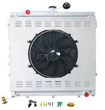 4 Row Alum Radiator Shroud Fan Relay Kit 2007-14 Toyota Tundra Sequoia 4.6/5.7V8