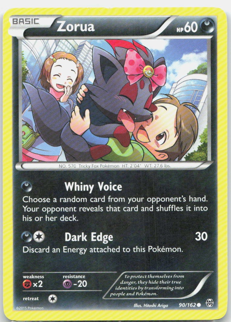 Zorua 90 Common XY BREAKthrough BKT 90/162 NM Hitoshi Ariga