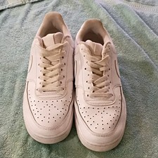 Nike Court Vision Low Triple White Men's Athletic Sneaker White Lace Up Low Top